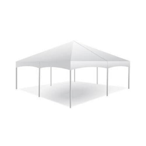 20' x 20' x 8' White Frame Tent