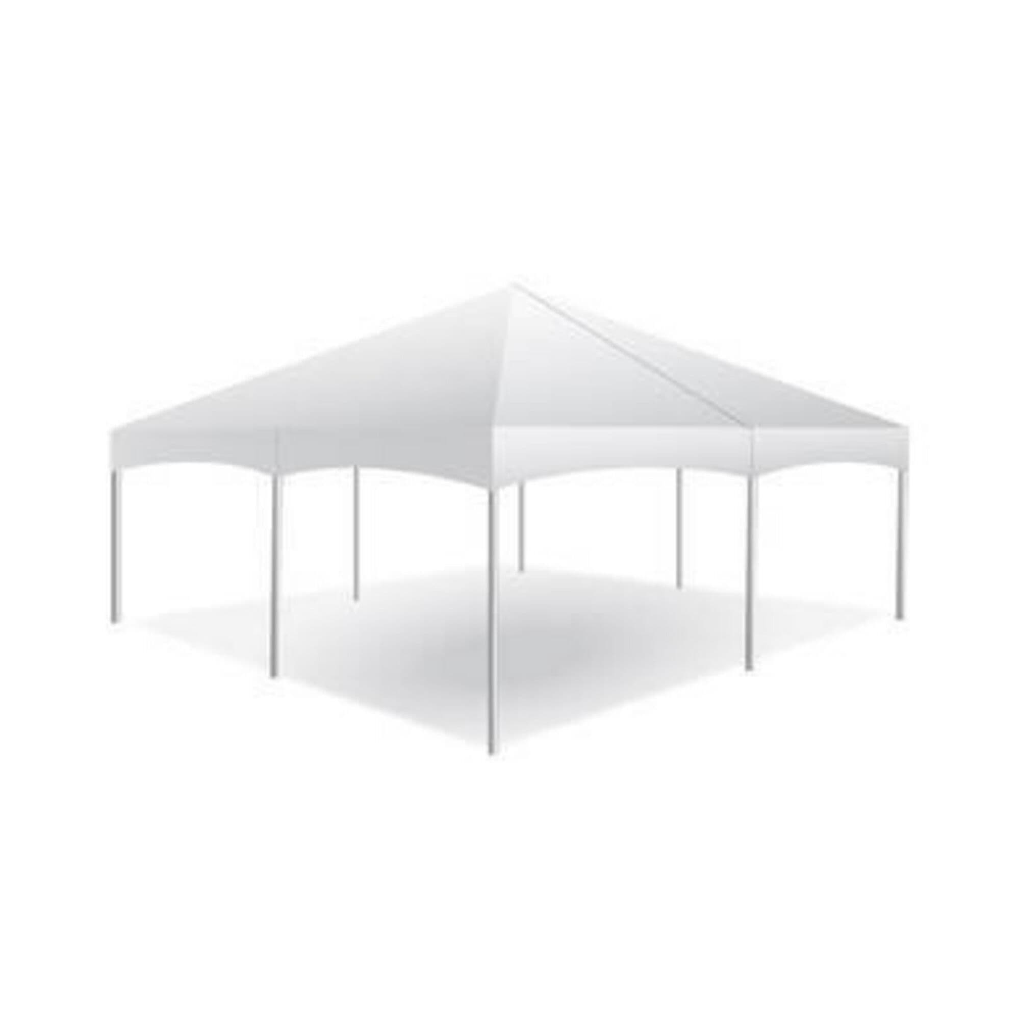 20' x 20' x 8' White Frame Tent - 1